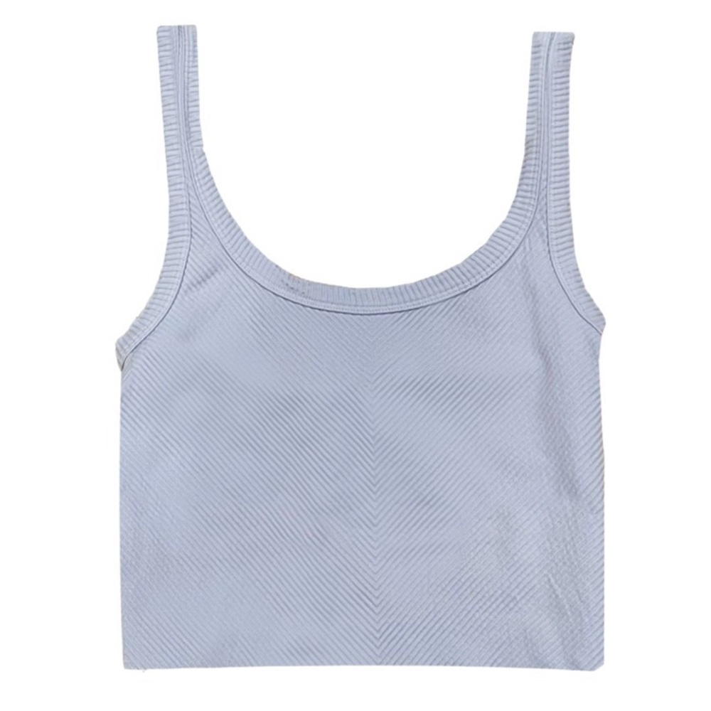 NWOT PIXIELANE CONTOUR TANK CROP TOP POWDER BLUE